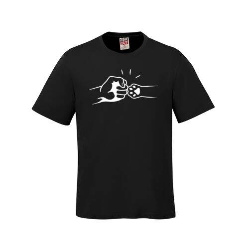 Cat - Fist Bump - Adult Tee (Dark) Thumbnail