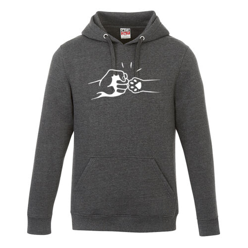 Cat - Fist Bump - Pullover Hoodie (Dark) Thumbnail
