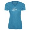 Pro Team Heather Proformance V-Neck Ladies' Tee Thumbnail